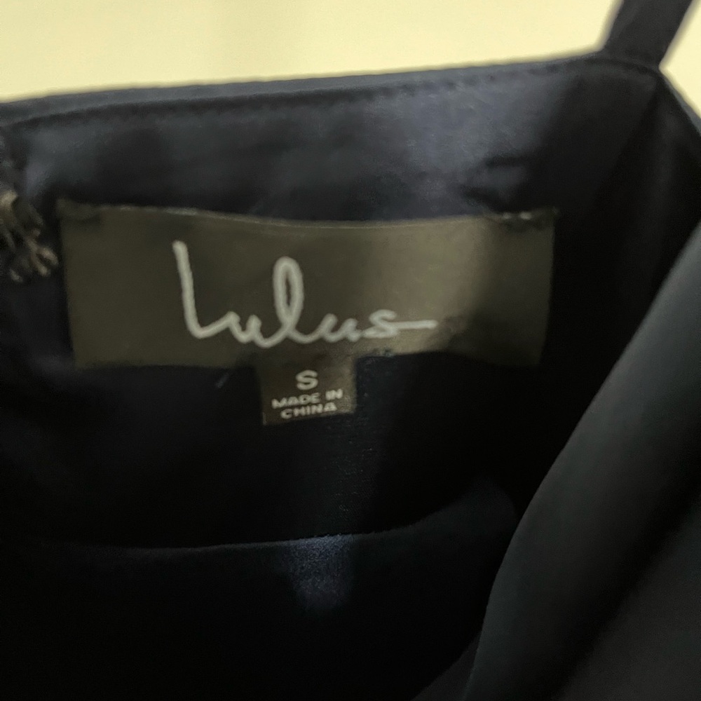 Lulu’s Caught Feelings Waterfall Front Asymmetrical Dress - Picture 7 of 8
